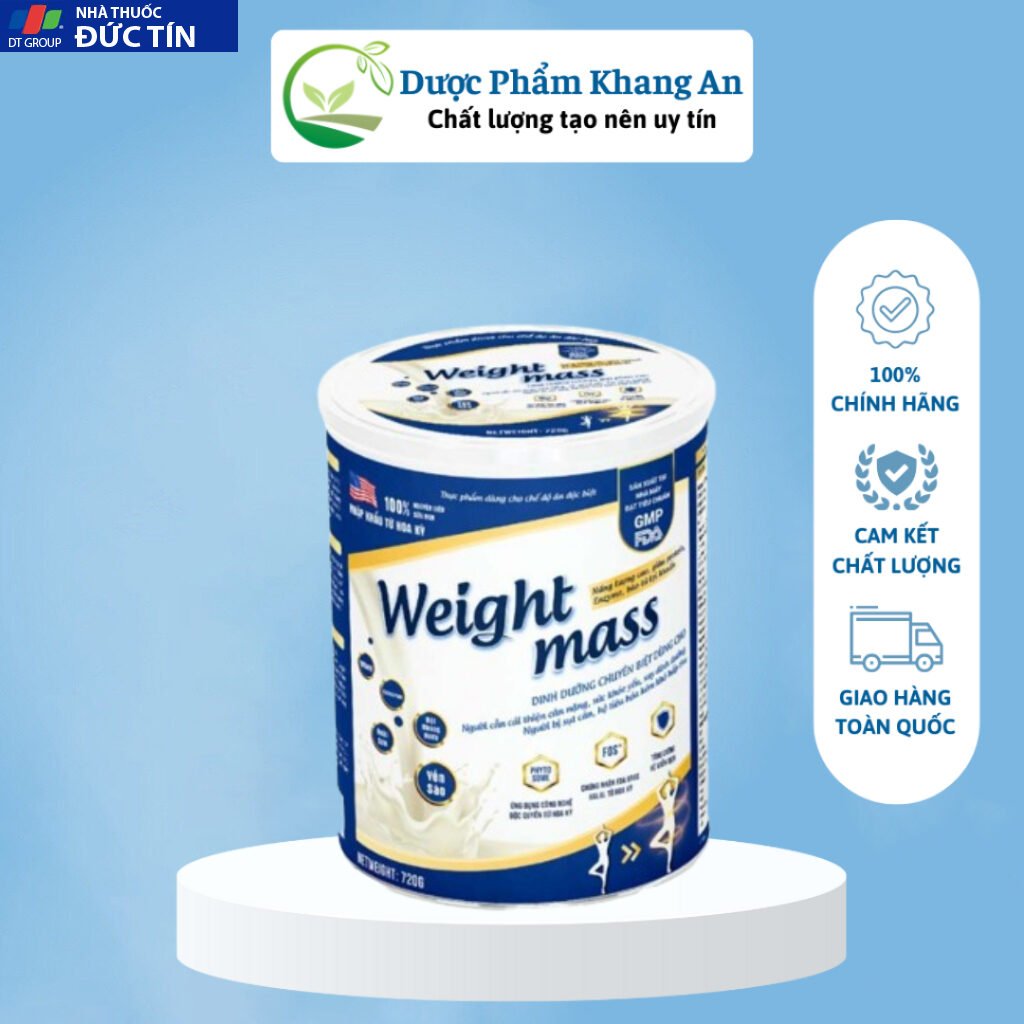 Sữa Tăng Cân Weight Mass Cải Thiện Tình Trạng Cân Nặng Hiệu Quả - Lon 720g 2 Sữa Tăng Cân Weight Mass Cải Thiện Tình Trạng Cân Nặng Hiệu Quả - Lon 720g - Ảnh 2