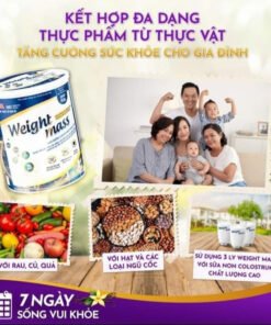Sữa Tăng Cân Weight Mass Cải Thiện Tình Trạng Cân Nặng Hiệu Quả - Lon 720g 11 tangcan4