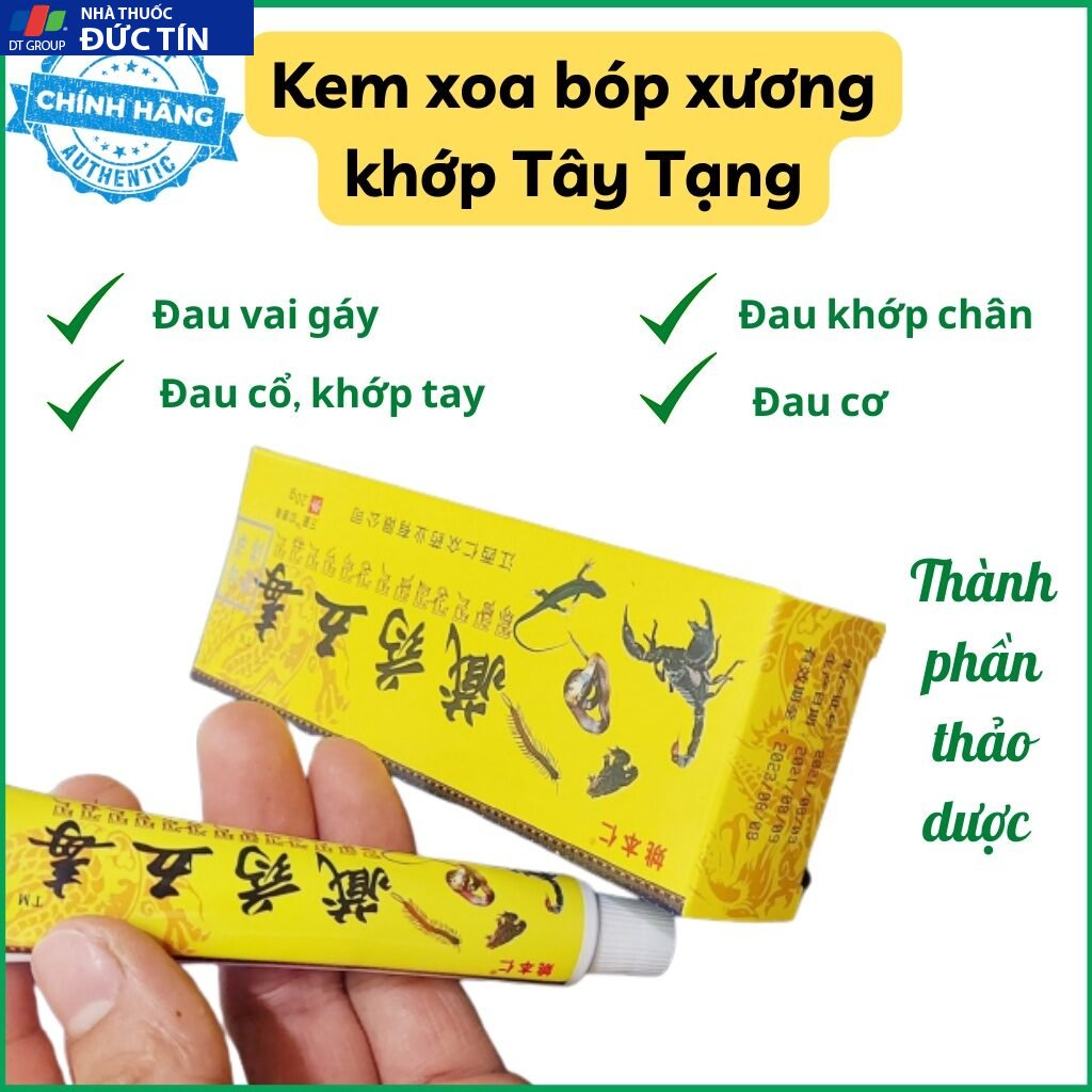 Kem xoa bóp Ngũ Độc Tây Tạng hỗ trợ giảm đau nhức cơ xương khớp hàng chính hãng tuýp 20Gr 16 taytang1