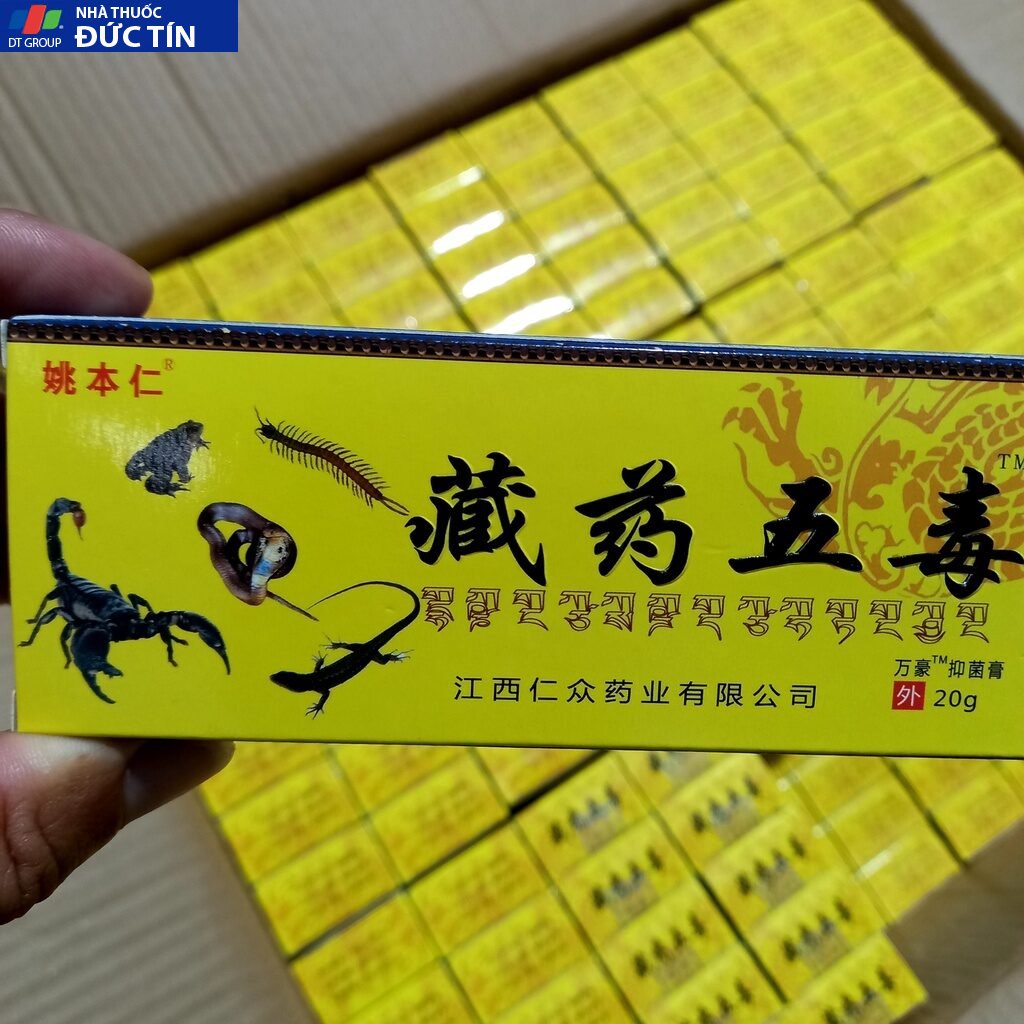 Kem xoa bóp Ngũ Độc Tây Tạng hỗ trợ giảm đau nhức cơ xương khớp hàng chính hãng tuýp 20Gr 17 taytang4