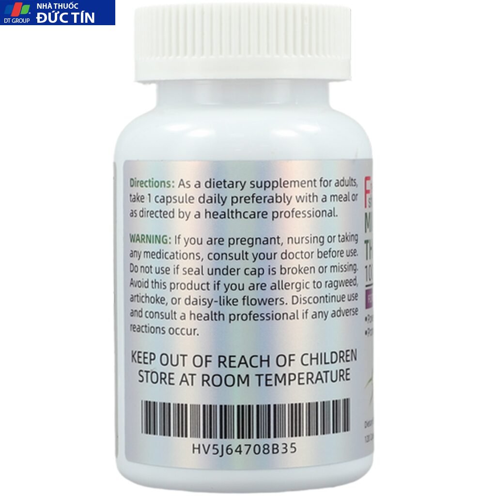 Viên uống thanh lọc tái tạo gan Milk Thistle Dandelion 1050 mg 120 viên 16 thaicod3