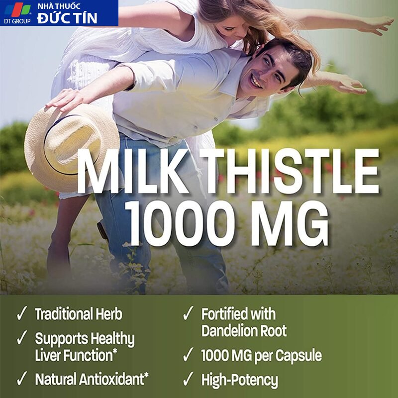 Viên uống thanh lọc tái tạo gan Milk Thistle Dandelion 1050 mg 120 viên 13 thaidoc4 1