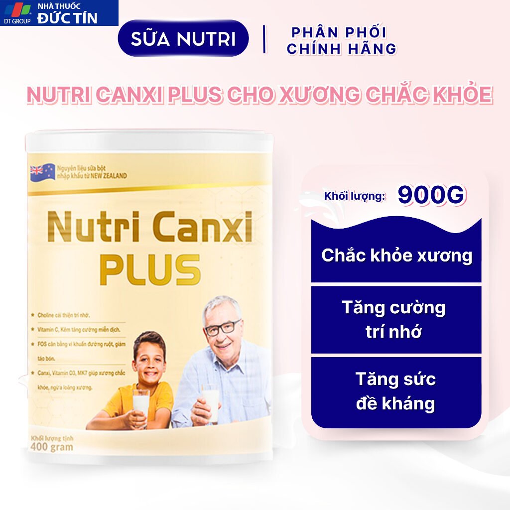 Sữa Nutri Canxi Plus Chống Loãng Xương Giúp Xương Chắc Khỏe Ngăn Ngừa Lão Hóa Xương 27 tieu2 2