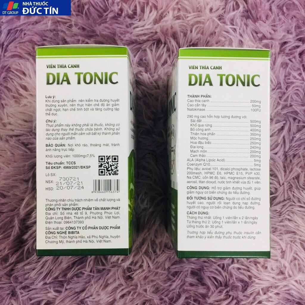 Tiểu đường Dia Tonic hỗ trợ giảm đường huyết, giảm biến chứng tiểu đường hiệu quả sau 1 liệu trình sử dụng 12 tieu5