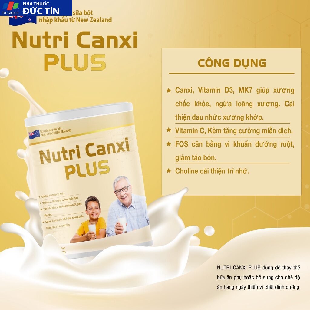 Sữa Nutri Canxi Plus Chống Loãng Xương Giúp Xương Chắc Khỏe Ngăn Ngừa Lão Hóa Xương 22 tieu7