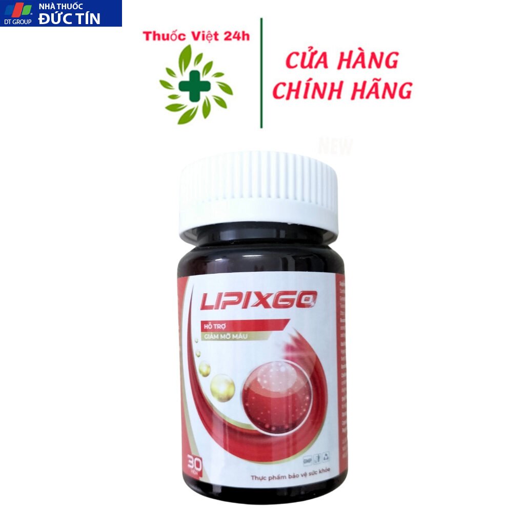 Lipixgo - Hỗ Trợ Giảm Mỡ Máu - Hộp 30 viên - ThuocViet24h 27 tieuduomng8 1