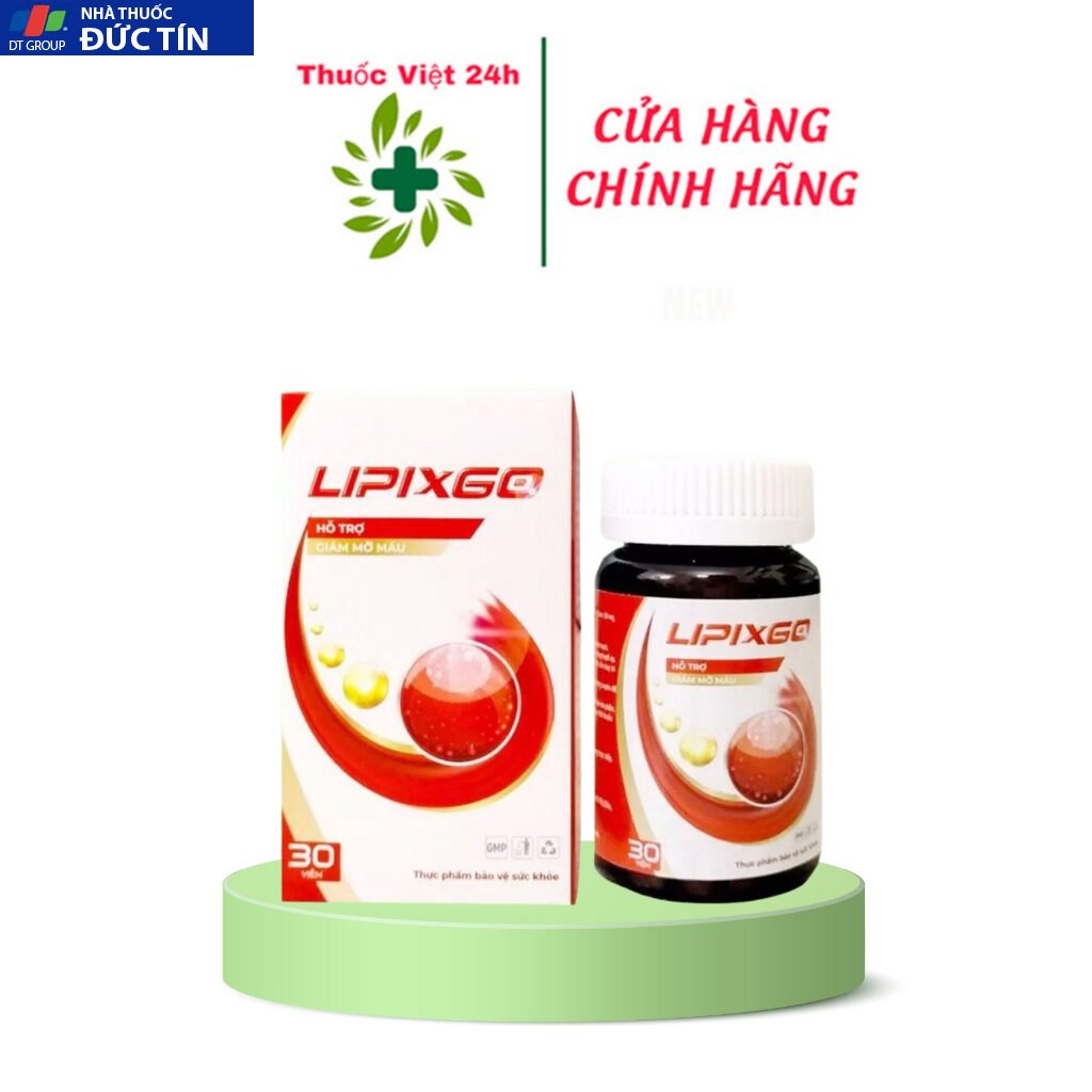 Lipixgo - Hỗ Trợ Giảm Mỡ Máu - Hộp 30 viên - ThuocViet24h 26 tieuduong1 2