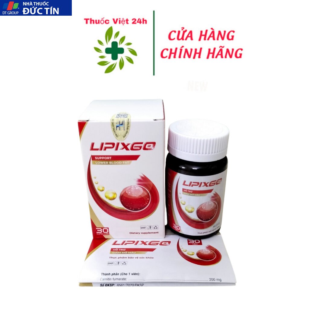 Lipixgo - Hỗ Trợ Giảm Mỡ Máu - Hộp 30 viên - ThuocViet24h 25 tieuduong2 1
