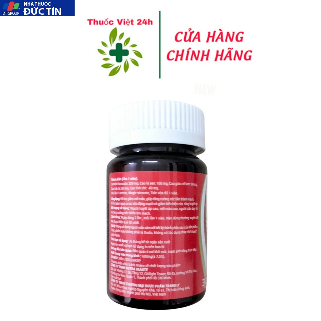 Lipixgo - Hỗ Trợ Giảm Mỡ Máu - Hộp 30 viên - ThuocViet24h 21 tieuduong6 1