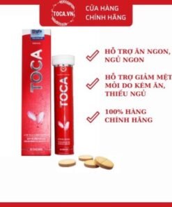 Viên sủi TOCA - Hỗ trợ tăng cân, ăn ngon, ngủ ngon, giảm mệt mỏi 13 toca4