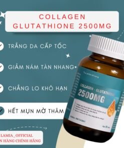 Trắng da COLLAGEN - GLUTATHIONE 2500MG viên uống nâng tone cấp tốc đẹp da giảm nám mờ thâm tức thì