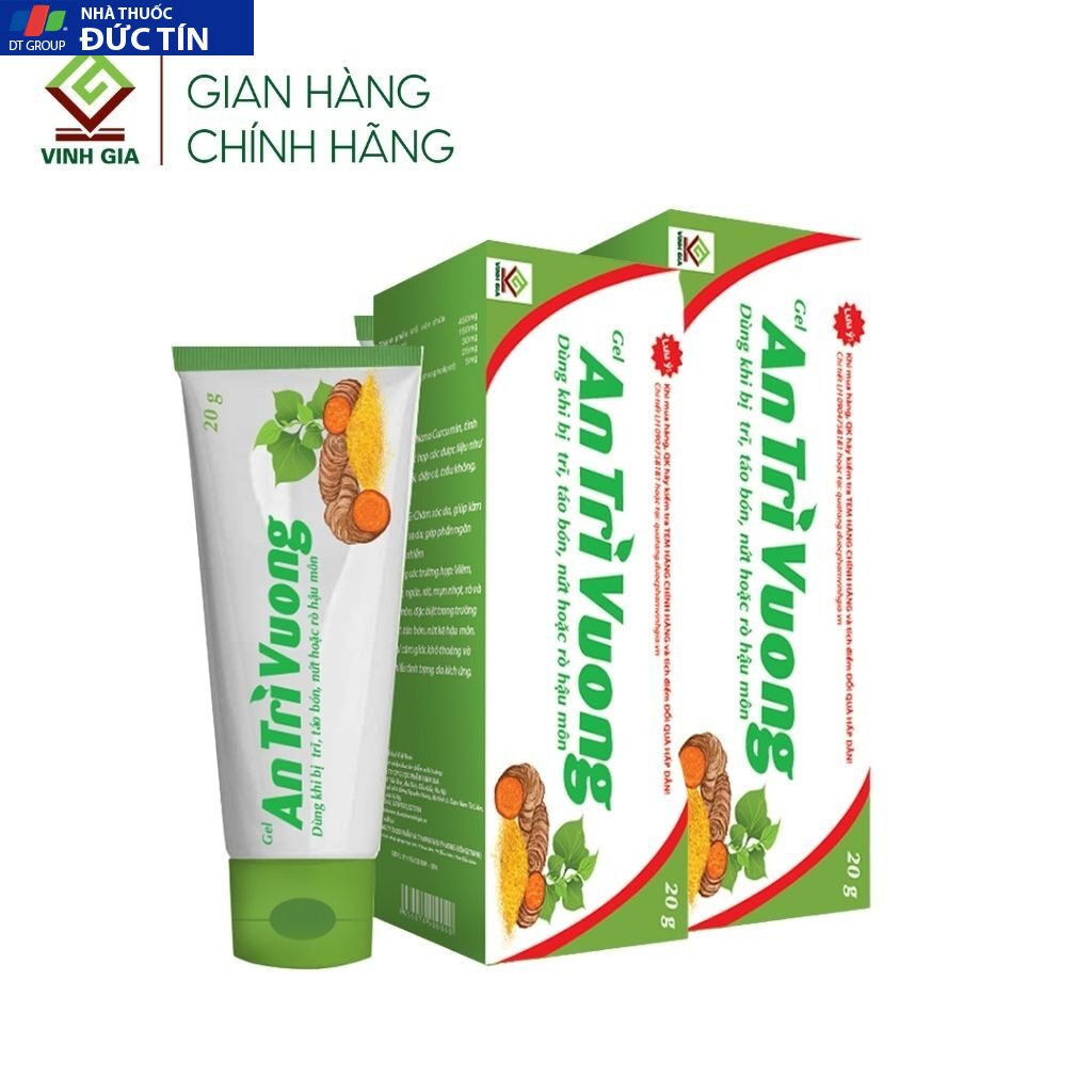 Gel An Trĩ Vương Vinh Gia Giúp Chăm Sóc Làm Mát, Dịu Da Dùng Khi Bị Trĩ, Táo Bón, Nứt Kẽ Hậu Môn Tuýp 20g 10 tri4