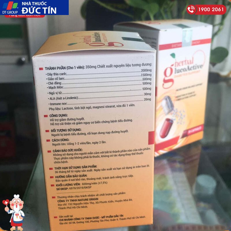 Herbal Glucoactive Hỗ Trợ Điều Trị Tiểu Đường | Hộp 30 Viên 15 vita7