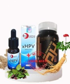 Combo XHPV thổi bay sùi mào gà, gai sinh dục, hạt ngọc + Viên nang đông trùng hạ thảo CAO NHUNG HƯƠU - LINH CHI