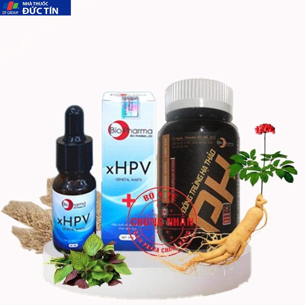 Combo XHPV thổi bay sùi mào gà, gai sinh dục, hạt ngọc + Viên nang đông trùng hạ thảo CAO NHUNG HƯƠU - LINH CHI 36 xhpv1 1
