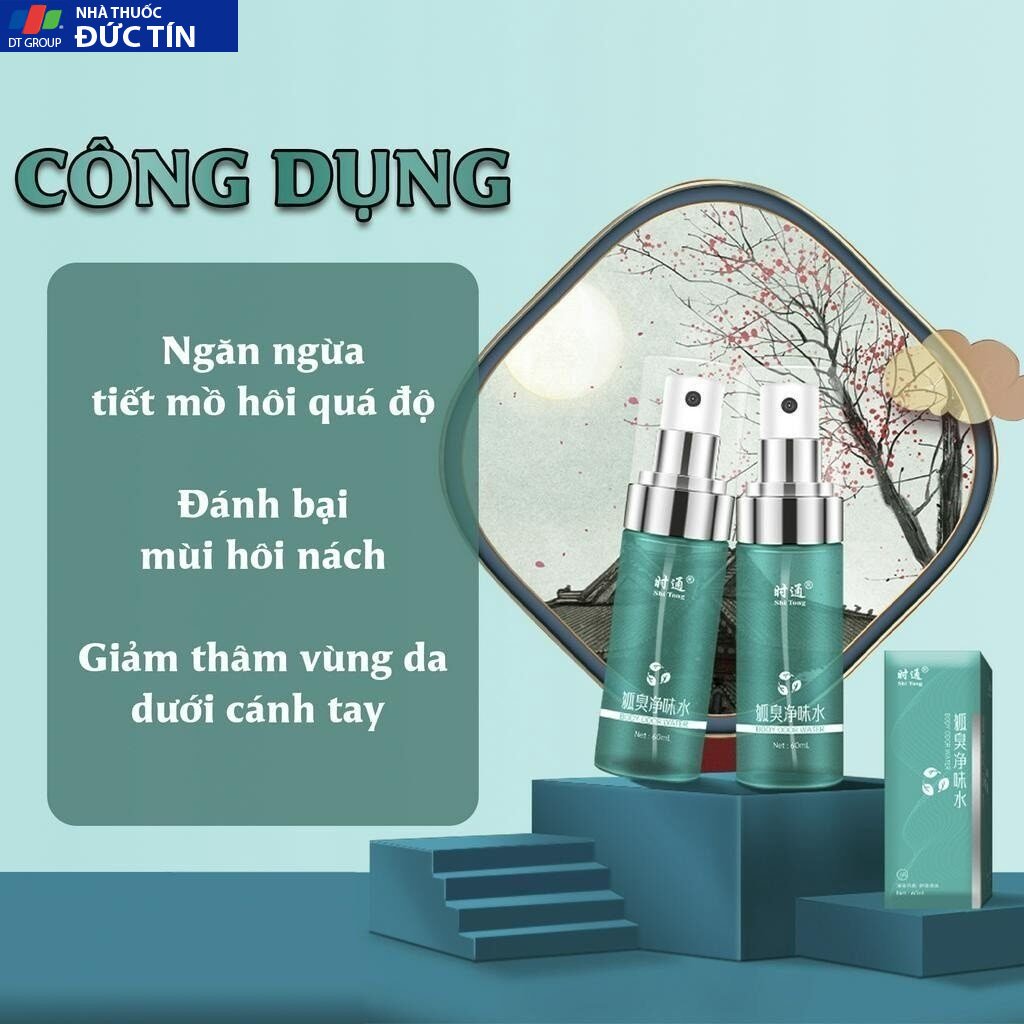 Xịt Khử Mùi Shitong Chính Hãng Khử Mùi Hôi Nách Ngăn Tiết Mồ Hôi Khử Mùi Cơ Thể Chai Dạng Xịt 60ml 28