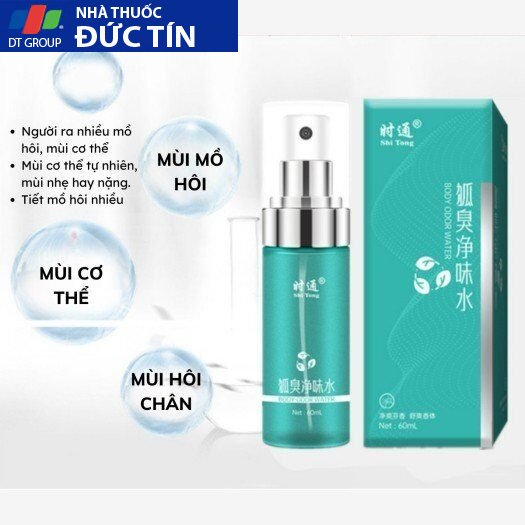 Xịt Khử Mùi Shitong Chính Hãng Khử Mùi Hôi Nách Ngăn Tiết Mồ Hôi Khử Mùi Cơ Thể Chai Dạng Xịt 60ml 26