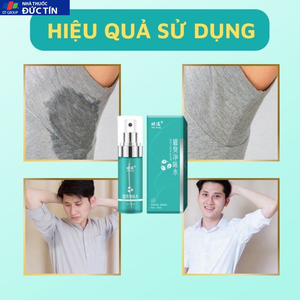 Xịt Khử Mùi Shitong Chính Hãng Khử Mùi Hôi Nách Ngăn Tiết Mồ Hôi Khử Mùi Cơ Thể Chai Dạng Xịt 60ml 22
