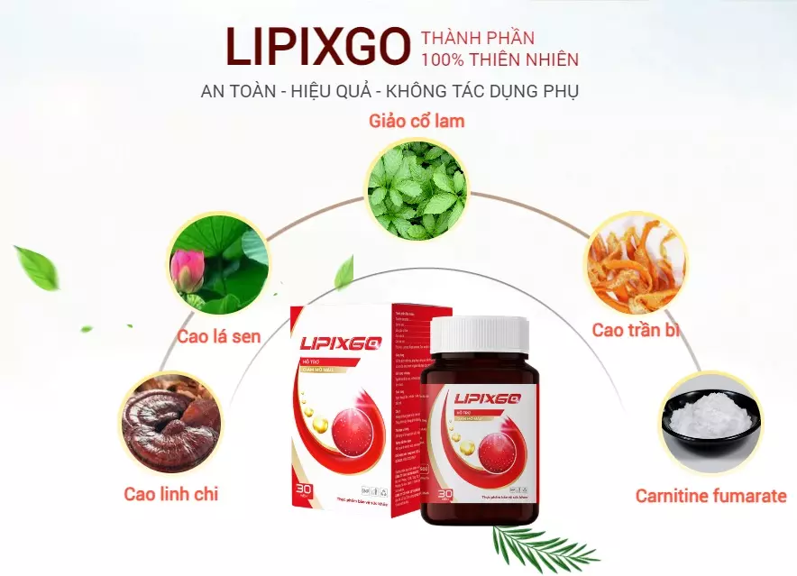 Lipixgo Hỗ trợ điều trị các bệnh Mỡ máu – Huyết áp cao 15 Lipixgo 16