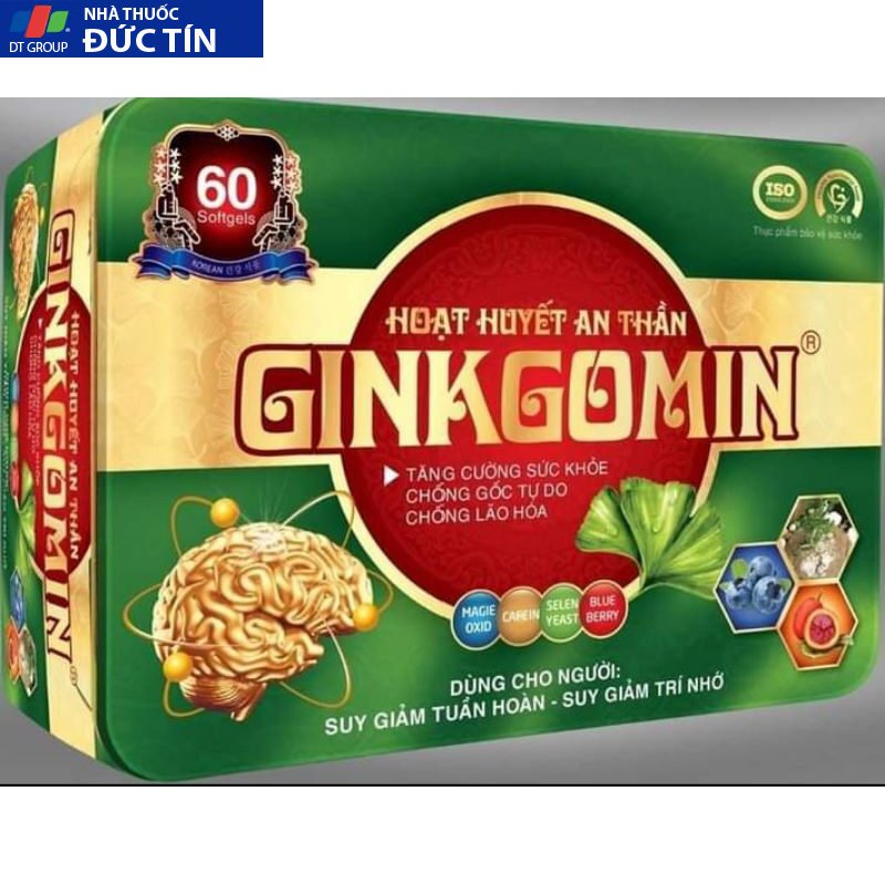 Hoạt Huyết An Thần Ginkgomin viên uống bổ lão bổ máu cải thiện tuần hoàn máu giúp an thần ngủ ngon 13 anthan1 1