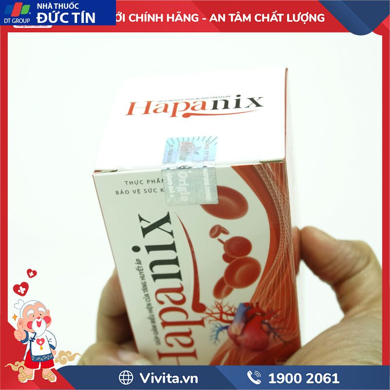 Viên Uống Hapanix Hỗ Trợ Cho Người Tăng Huyết Áp (Hộp 30 Viên) 30 cach phan biet hapanix 2