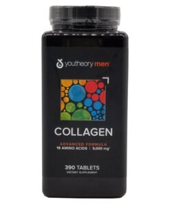Viên uống bổ sung collagen nam mỹ Youtheory Collagen Type 1,2,3 Healthy Care dành cho nam 390v