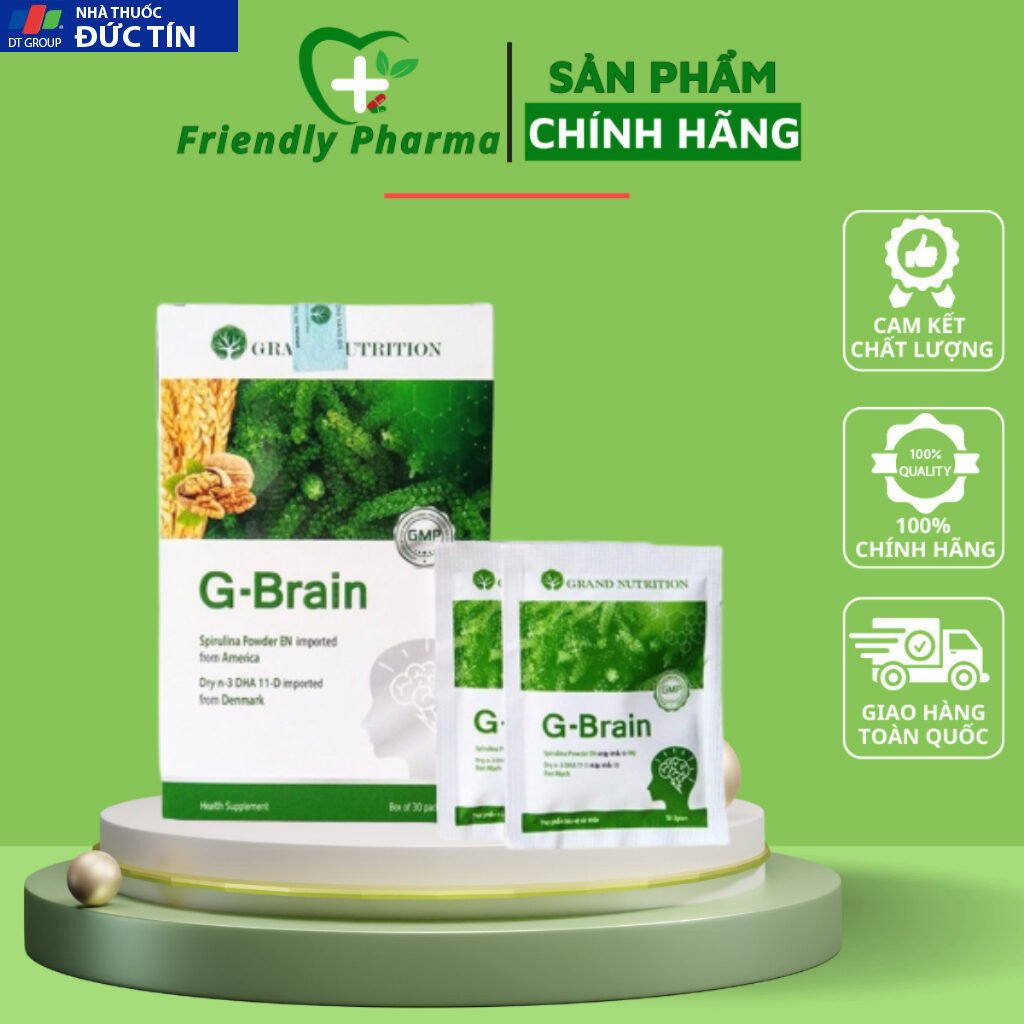 Cốm Trí Não G-Brain Hỗ Trợ Bổ Sung DHA, Các Vitamin Hỗ Trợ Phát Triển Não Bộ Hộp 30 Gói 19 comtri1 1
