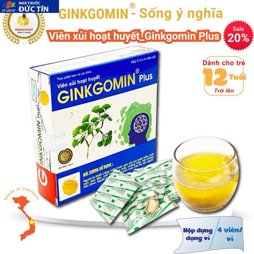 Viên sủi hoạt huyết Ginkgomin Plus - Bí Quyết Hoạt Huyết An Thần, Tăng Cường Trí Não và Sức Khỏe Toàn Diện 28 ginkgo1 1