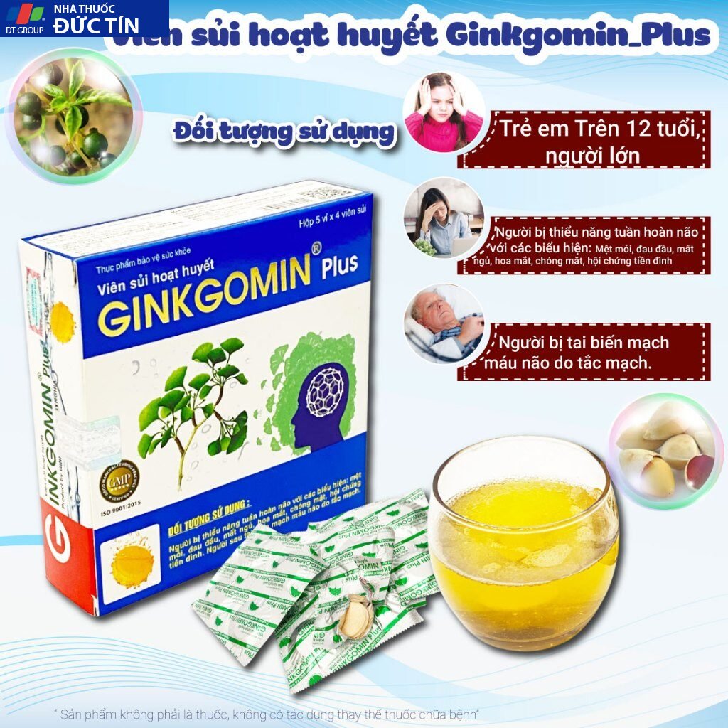 Viên sủi hoạt huyết Ginkgomin Plus - Bí Quyết Hoạt Huyết An Thần, Tăng Cường Trí Não và Sức Khỏe Toàn Diện 26 ginkgo3