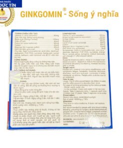 Viên sủi hoạt huyết Ginkgomin Plus - Bí Quyết Hoạt Huyết An Thần, Tăng Cường Trí Não và Sức Khỏe Toàn Diện 18 ginkgo9