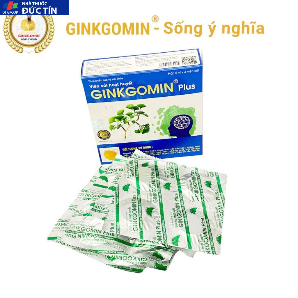 Viên sủi hoạt huyết Ginkgomin Plus - Bí Quyết Hoạt Huyết An Thần, Tăng Cường Trí Não và Sức Khỏe Toàn Diện 20 ginkog6