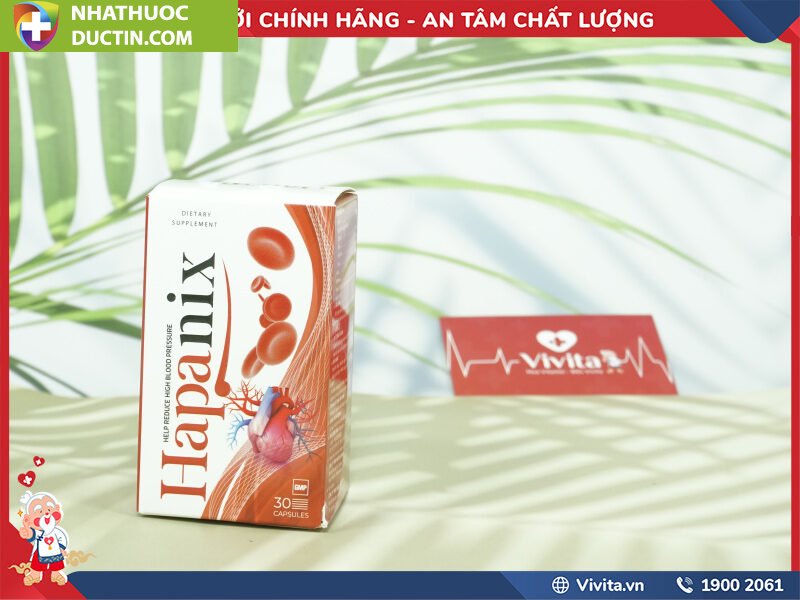 Viên Uống Hapanix Hỗ Trợ Cho Người Tăng Huyết Áp (Hộp 30 Viên) 25 luu y khi dung vien uong hapanix 2