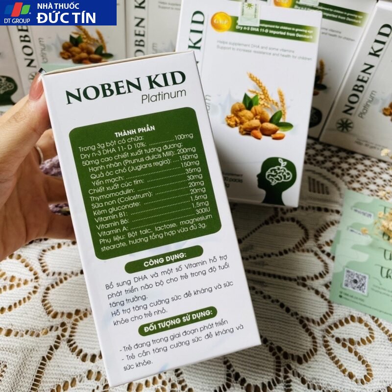 NOBEN KID Cốm Trí Não, DHA Cho Bé, Giúp Bé Thông Minh, Tăng Khả Năng Ghi Nhớ, Phát Triển Trí Não bé 19 noben4