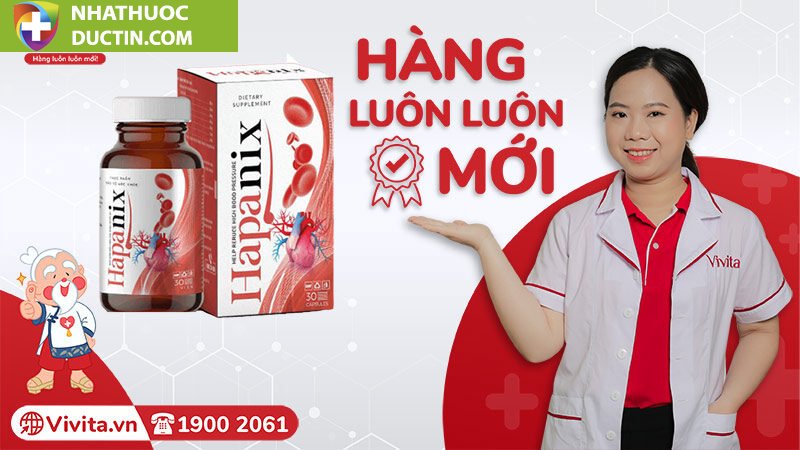 Viên Uống Hapanix Hỗ Trợ Cho Người Tăng Huyết Áp (Hộp 30 Viên) 22 vien uong hapanix mua o dau