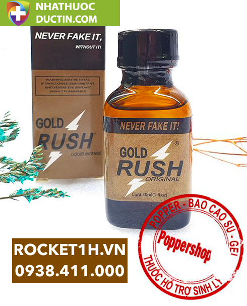 Popper Gold Rush Liquid Incense 30ml 10 GOLD Rush 30ml