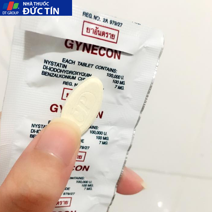 Thuốc đặt phụ khoa Gynecon của Thái ( Vị Trà Xanh) 14 Thuoc chua viem dao Gynecon 1 1
