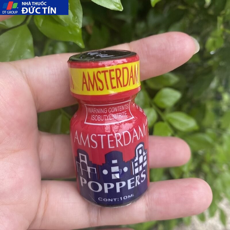 Popper Amsterdam red 10ml chính hãng Mỹ USA PWD cho Top Bot 12 amstedam do