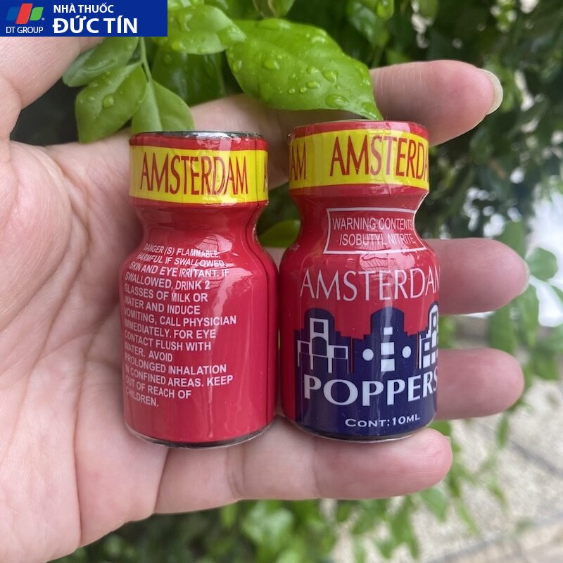 Popper Amsterdam red 10ml chính hãng Mỹ USA PWD cho Top Bot 11 amstedam red