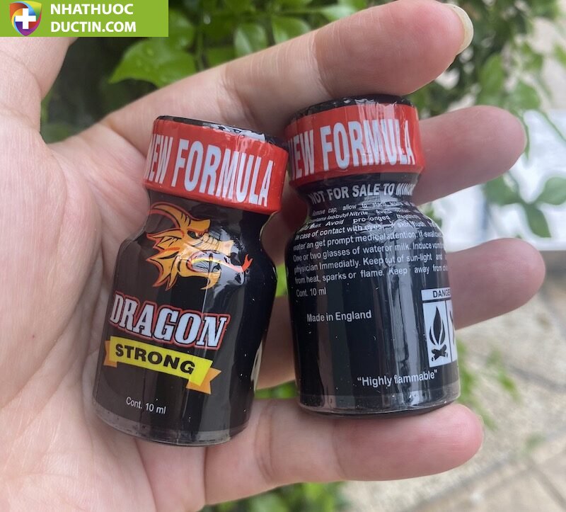 Popper Dragon Strong New Formula 10ml chính hãng Mỹ dành cho Top Bot 16 chai hit dragon