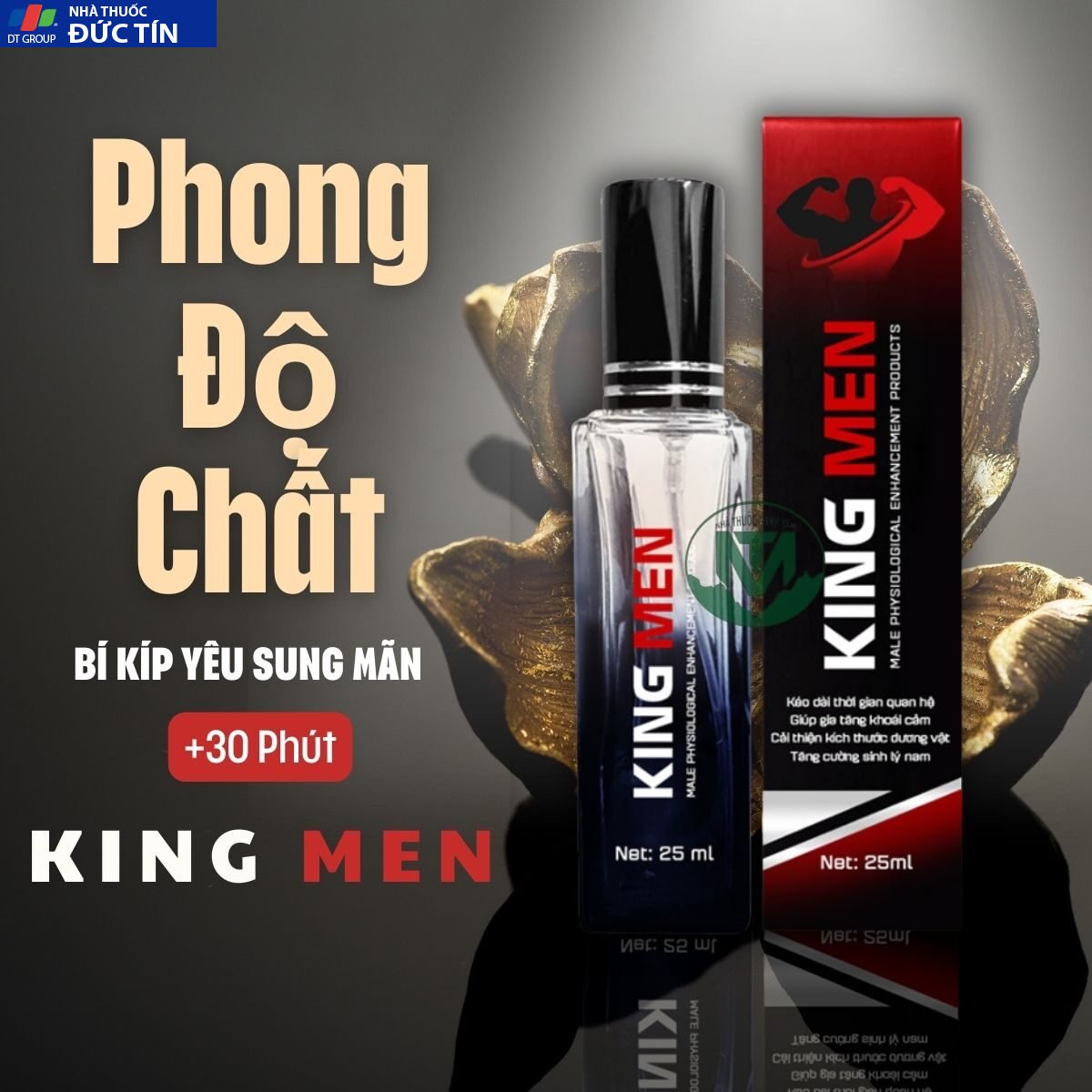 Chai Xịt King Men Kéo Dài Thời Gian Quan Hệ Nam Giới 23 chai xit king men chinh hang keo dai thoi gian quan he