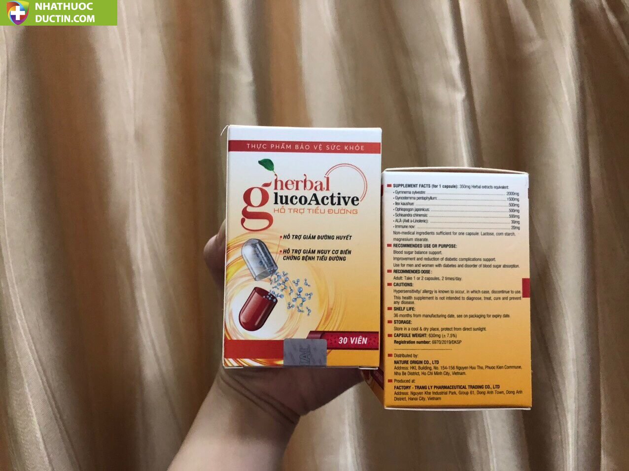 COMBO 2 HỘP HERBAL GLUCOACTIVE – VIÊN UỐNG HỖ TRỢ ĐIỀU TRỊ BỆNH TIỂU ĐƯỜNG 18 glu5