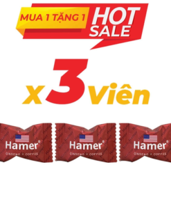 Kẹo sâm Hamer Mỹ Mẫu Mới 3 viên 16 keo sam hamer my 3 vien 1
