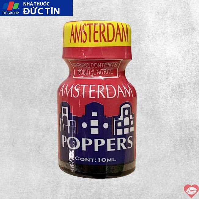 Popper Amsterdam red 10ml chính hãng Mỹ USA PWD cho Top Bot 14 popper amsterdam red 10ml chinh hang my usa pwd