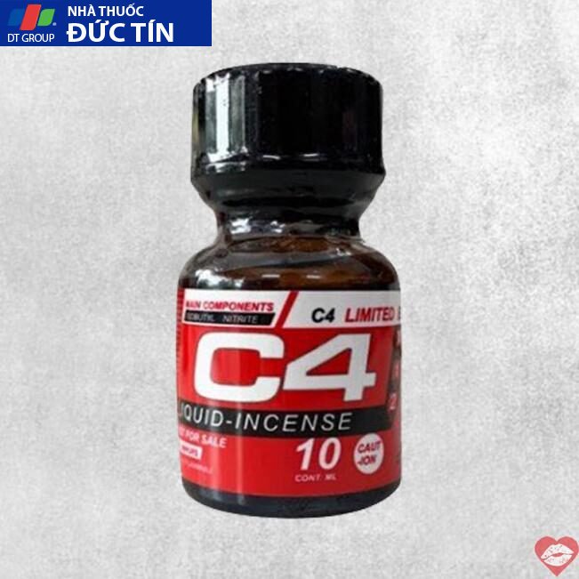 Popper C4 Red 10ml chính hãng Mỹ USA PWD 17 popper c4 red 10ml chinh hang my usa pwd