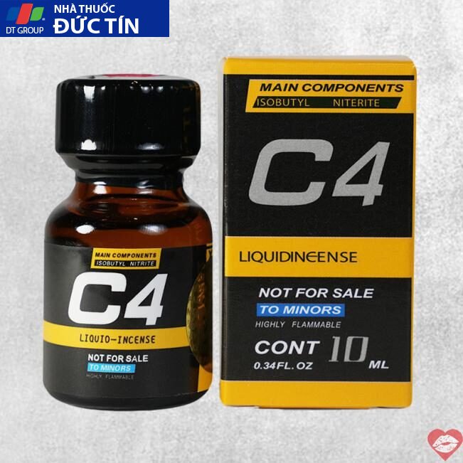 Popper C4 Yellow 10ml chính hãng Mỹ USA PWD 12 popper c4 yellow 10ml chinh hang my usa pwd 1