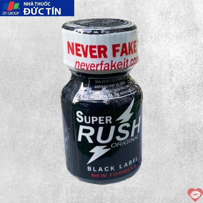 Popper Super Rush Black Label 10ml chính hãng Mỹ USA PWD 14 popper super rush black label 10ml chinh hang my usa pwd