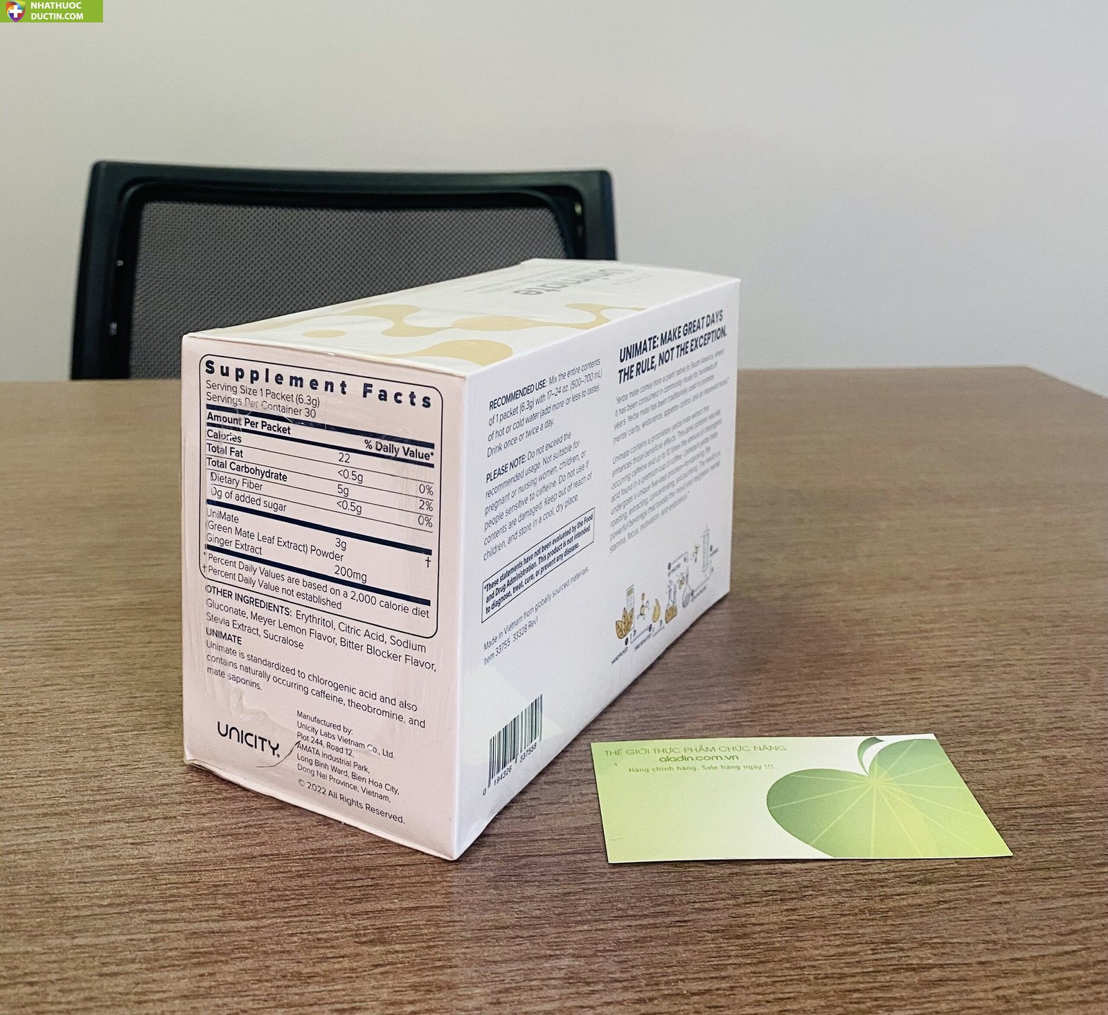 Unicity Unimate Lemon Ginger Chanh gừng Hỗ trợ tăng cường trí não 11 11486 unicity unimate lemon ginger4