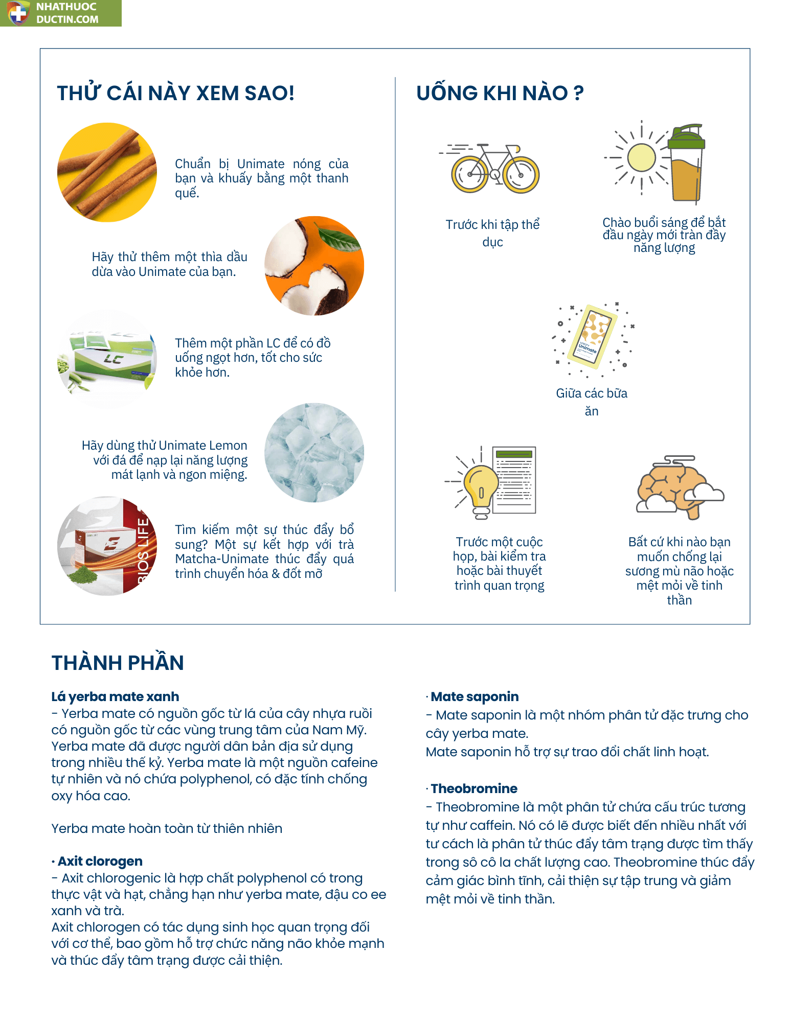 Khi nao thi uong Unimate chanh gung lemon ginger Unicity tang cuong tap trung tinh tao va suc khoe nao bo 1 1