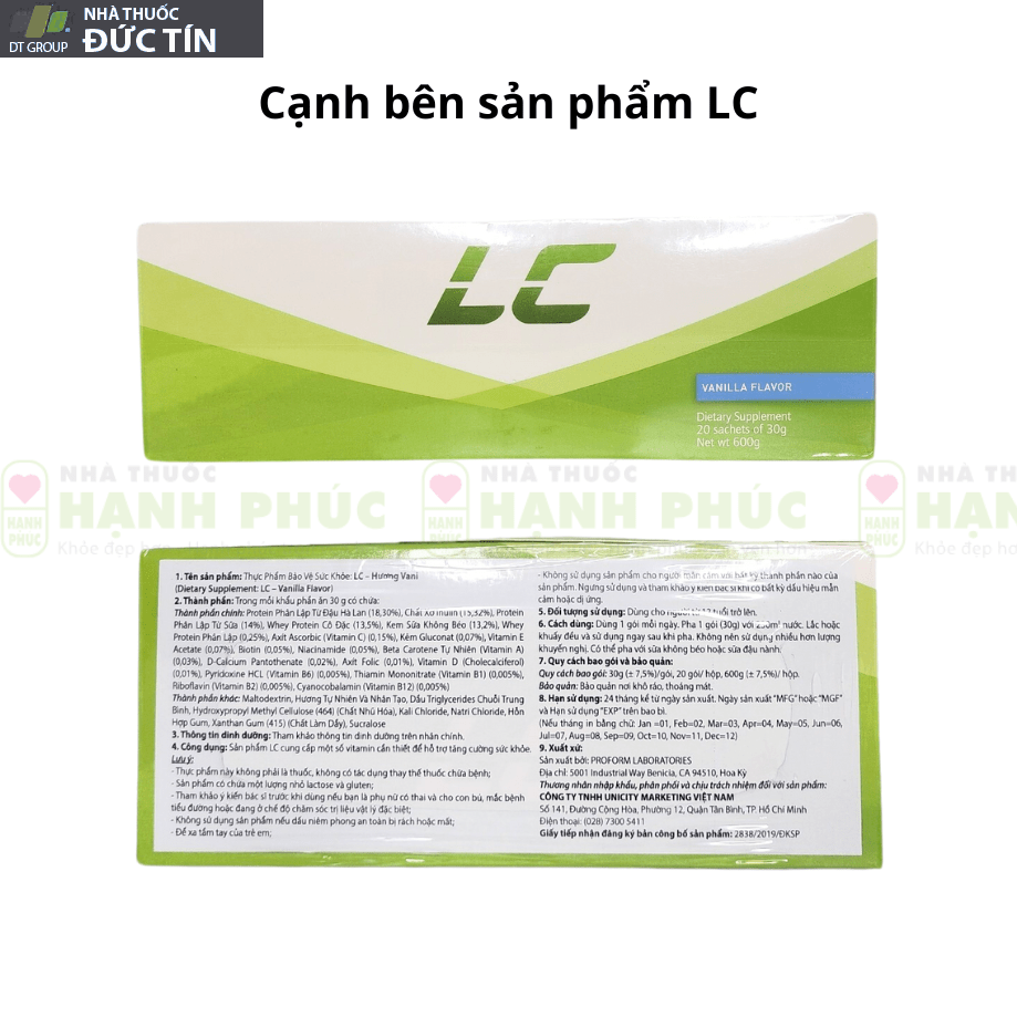 LC Hương Vani của Unicity 20 Phan biet LC 2