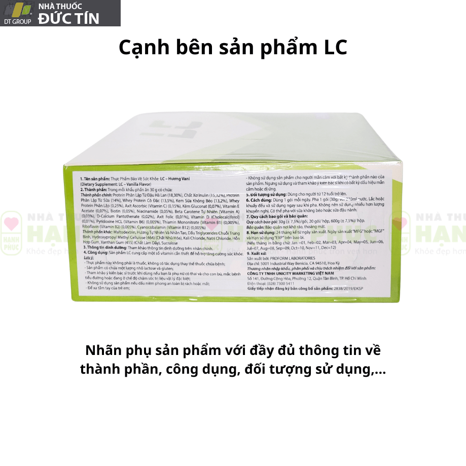 LC Hương Vani của Unicity 19 Phan biet LC 3
